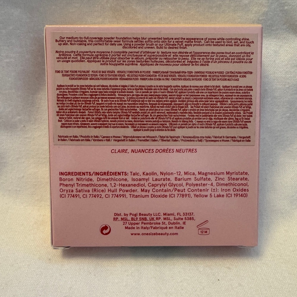 NEW, ONE/SIZE Turn Up The Base Versatile Foundation Powder - Light 3 NG - Picture 2 of 3